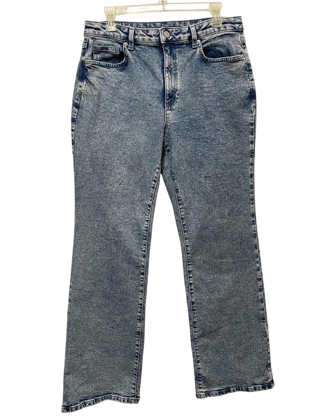 Michael Kors Selma High Rise Bootcut Jeans Medium Acid Wash Denim Retro Women 10